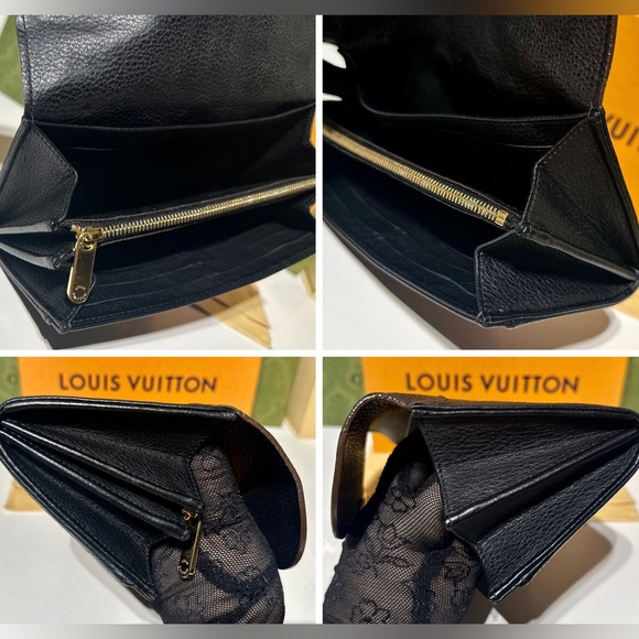 🔥SOLD🔥LOUIS🌻VUITTON Mahina Taiga Portofeuillis Wallet W/Box,Dust-bag & Chain - Picture 11 of 17